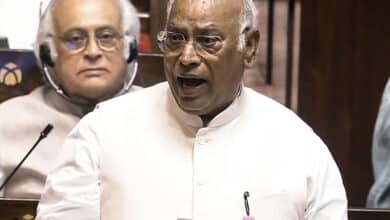 Mallikarjun Kharge raised questions regarding the Modi government concerning a substantive analysis police action and Ram Mandir donations