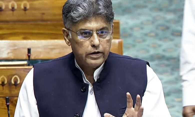Manish Tewari major statement India has not become a democracy but rather a two horse system