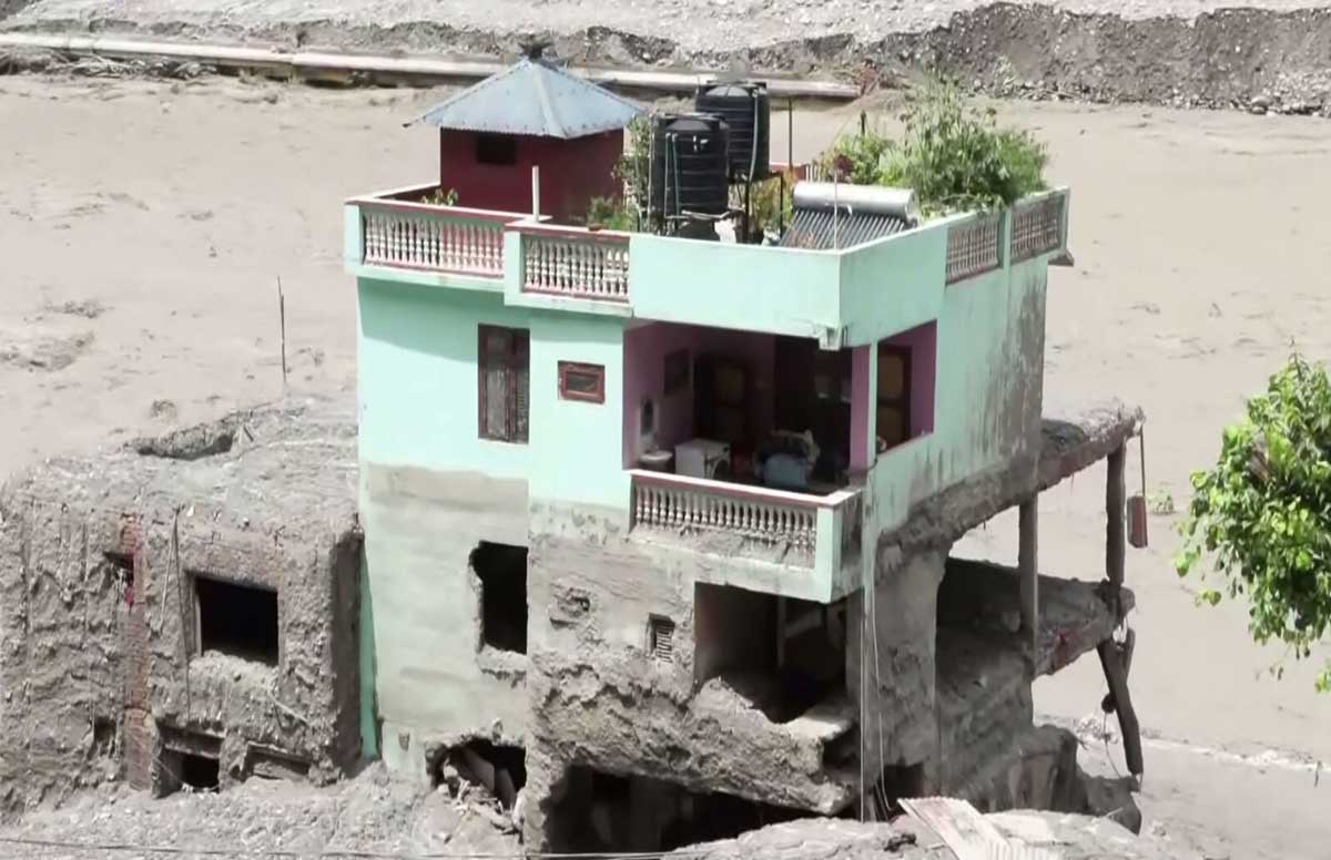 Nepal Floods Scenes of devastation all around one house remains standing survivors recount their harrowing ordeal