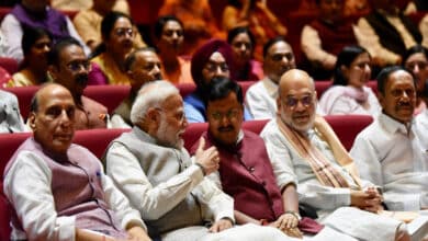 PM Modi attended the NDA parliamentary party Mangal Milan meeting in Parliament