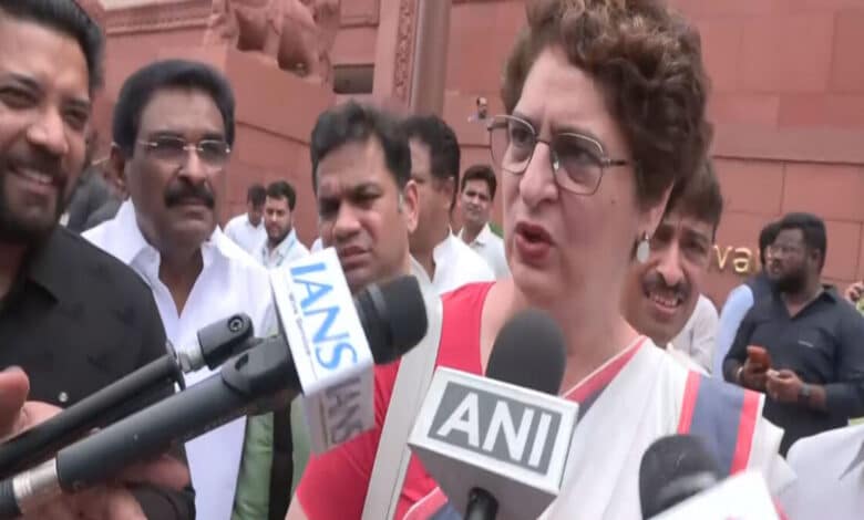 Priyanka Gandhi expressed displeasure over the cancellation of Chhatron Ki Goonj