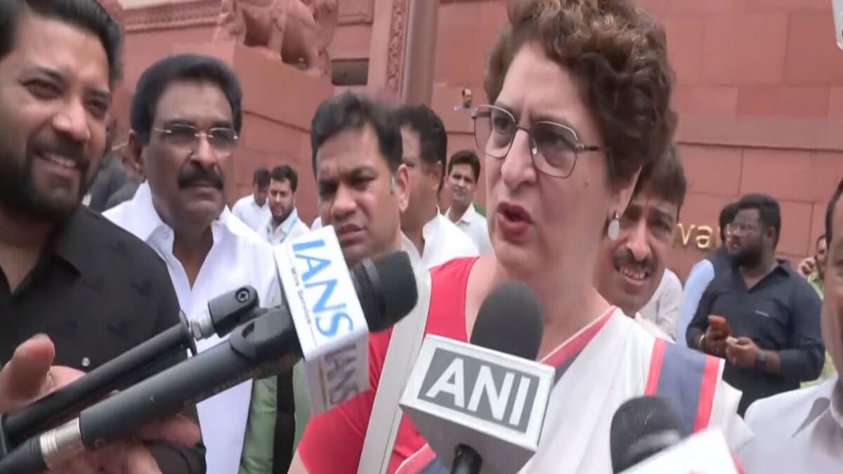 Priyanka Gandhi expressed displeasure over the cancellation of Chhatron Ki Goonj