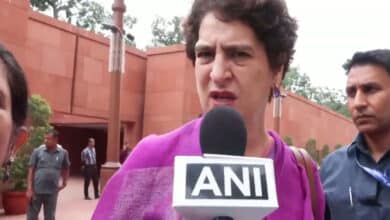 Priyanka Gandhi takes a dig at Amit Shah, says he has come today only to sing 'Vande Mataram'.