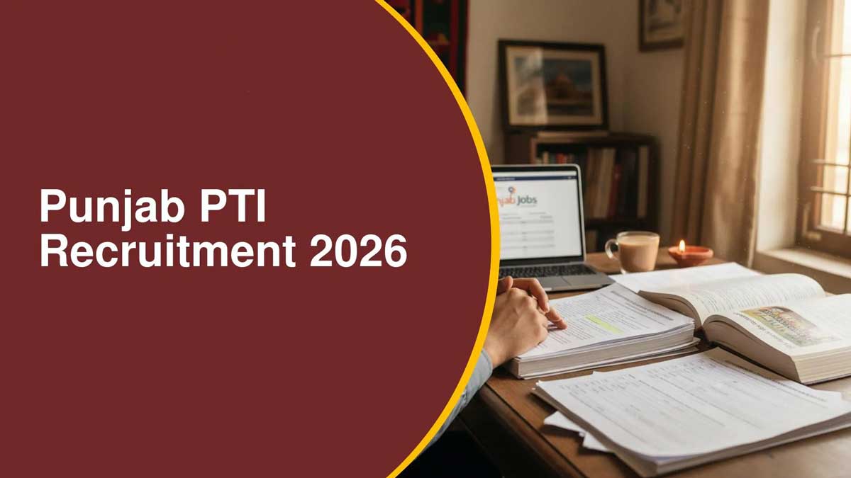Punjab PTI Teacher Recruitment 2026 Announcement of 2,000 posts; check application details
