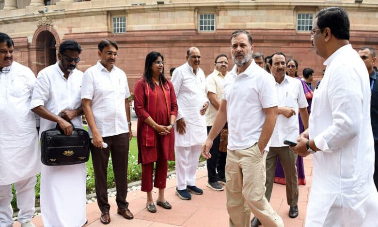 Rahul Gandhi attacks Amit Shah demands answers regarding police action against student protests