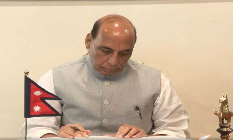 Rajnath Singh expressed grief over Nepal Flood tragedy, wrote message in embassy