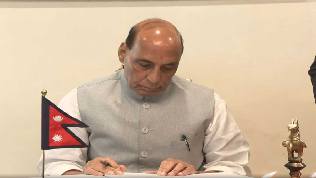Rajnath Singh expressed grief over Nepal Flood tragedy, wrote message in embassy