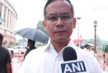 Where was Amit Shah Gaurav Gogoi raised the question during the discussion on education.