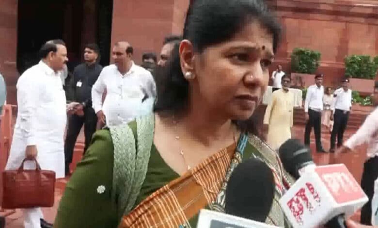 Kanimozhi attacks CM Vijay says delimitation meeting is just drama an attempt to divert attention from Cauvery