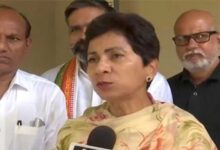 Kumari Selja targets the BJP raises questions over the arrest of Urmila Sanawar