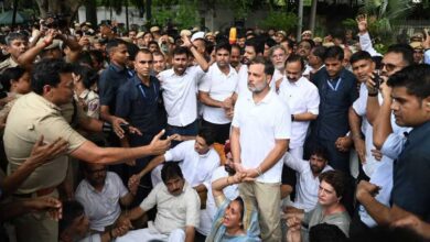 Rahul Gandhi staged a protest against CEC Gyanesh Kumar outside the ECI