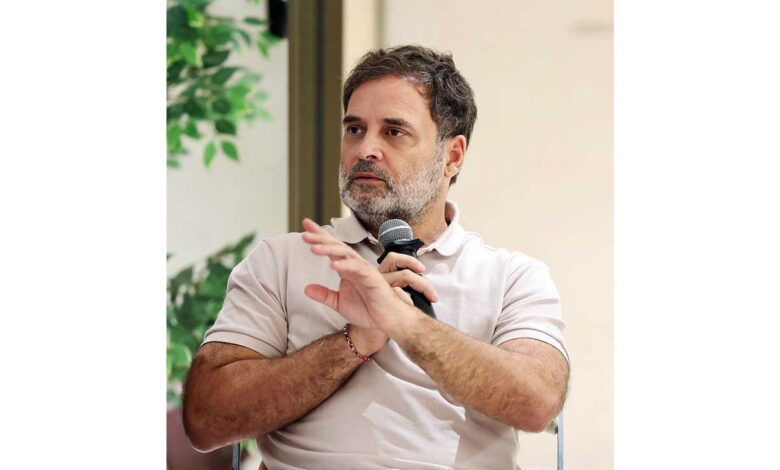 Rahul Gandhi targeted the state government over the floods in Bihar