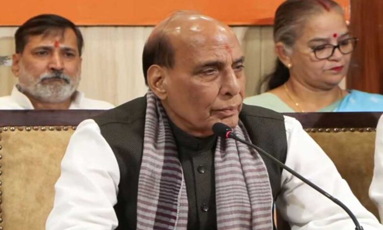 Rajnath Singh accuses Congress of seizing power through chaos