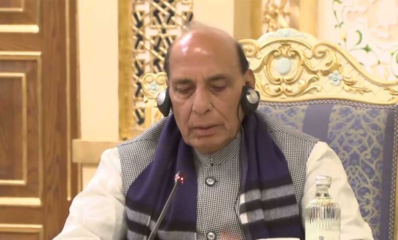 Rajnath Singh emphasized diplomacy for the resolution of global conflicts