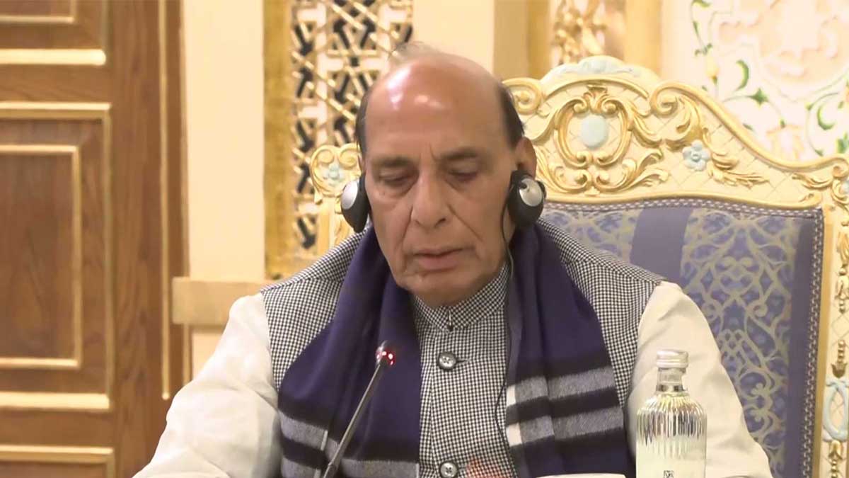 Rajnath Singh emphasized diplomacy for the resolution of global conflicts